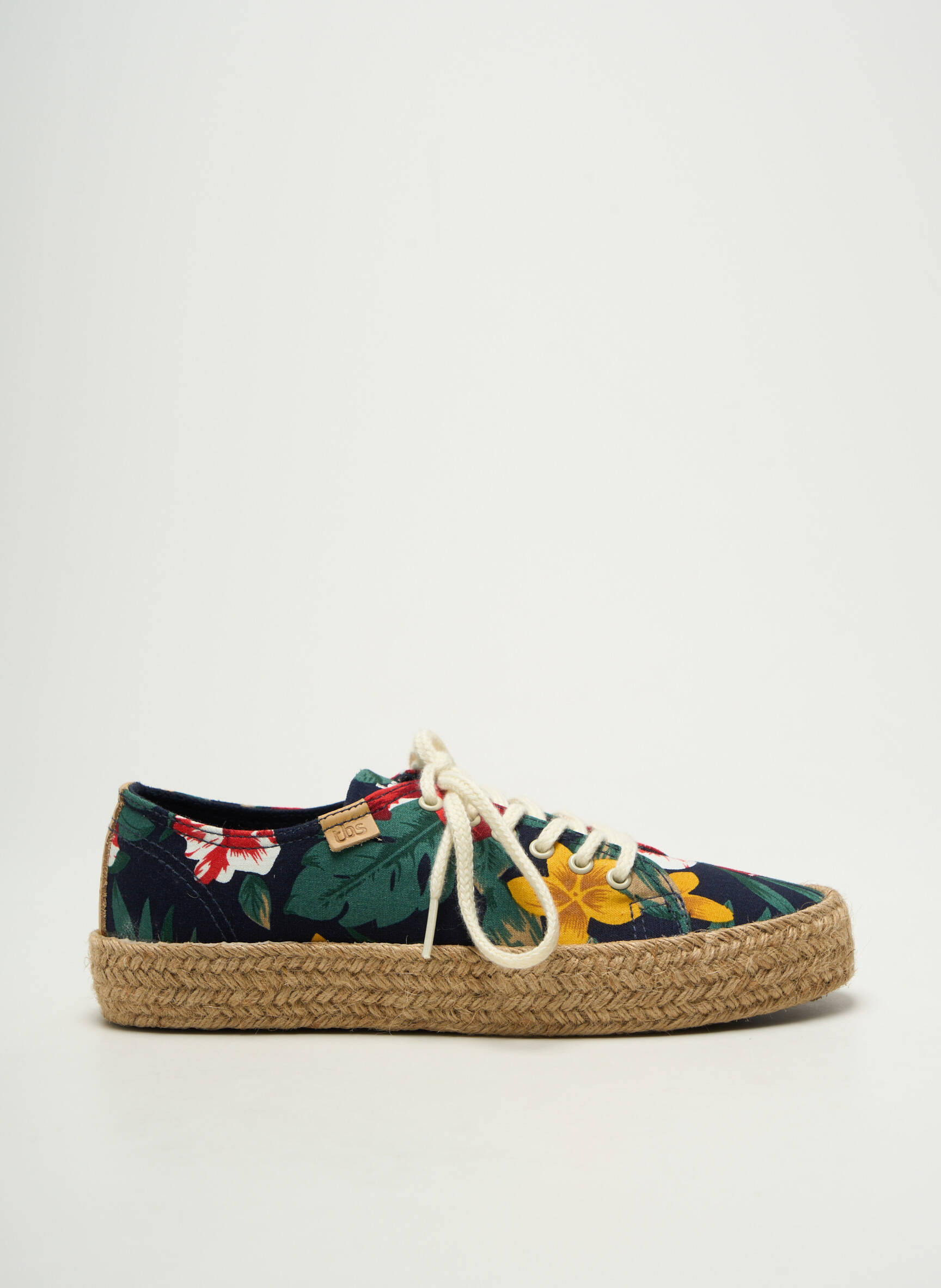 Espadrilės šnervių uždarymas plokščias kulnas iki 3 cm juodas TBS moteris