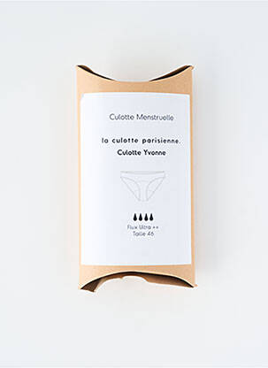 Menstruacinė kelnaitė jersey audinys juodas LA CULOTTE PARISIENNE moteris