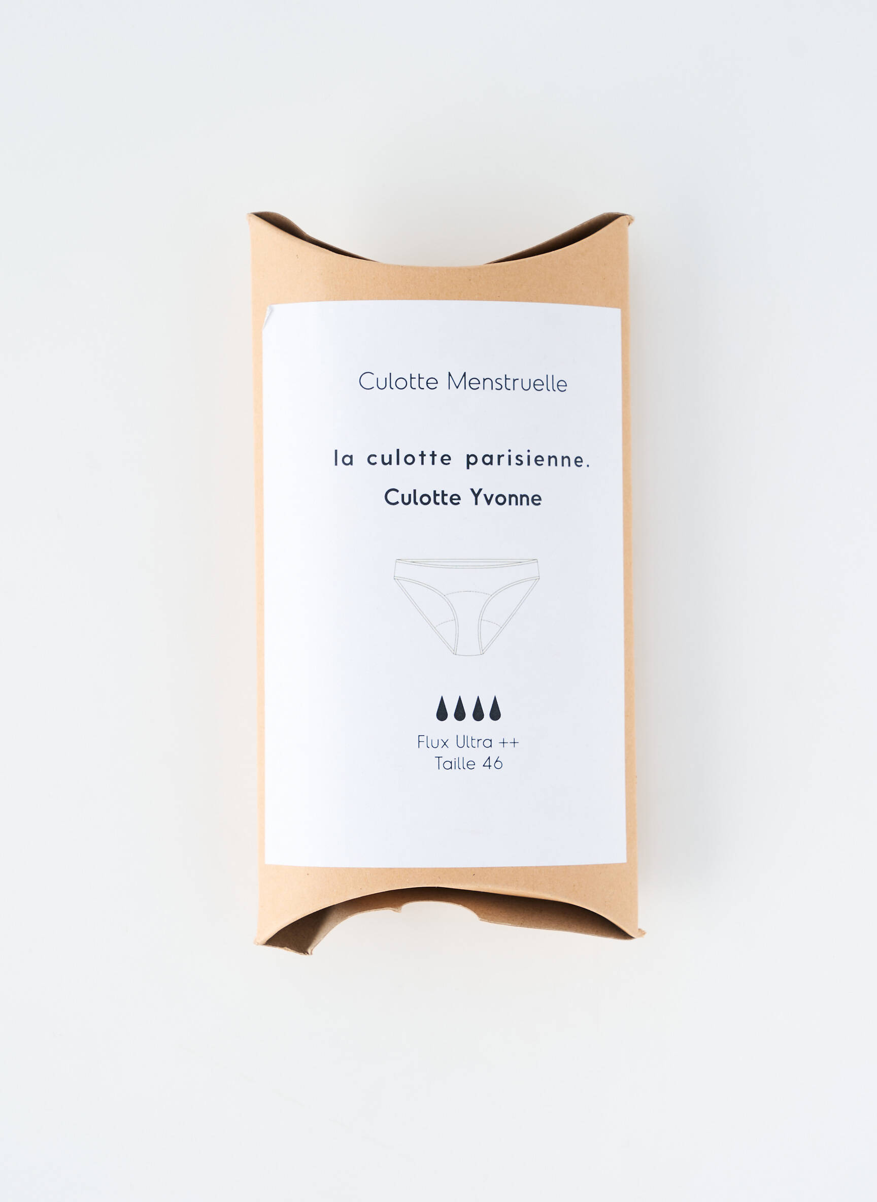 Menstruacinė kelnaitė jersey audinys juodas LA CULOTTE PARISIENNE moteris