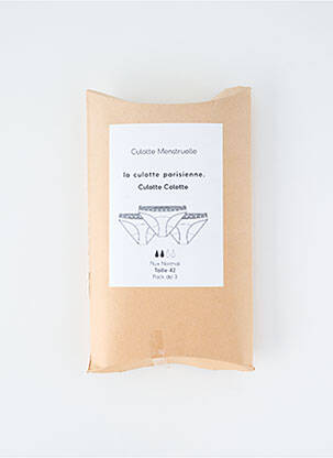 Menstruacinė kelnaitė jersey audinys juodas LA CULOTTE PARISIENNE moteris