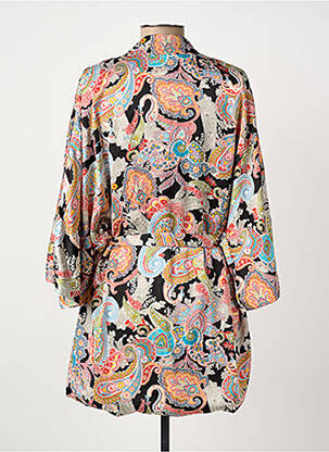 Kimono striukė ilgos rankovės juodas ROSA FASHION moteris