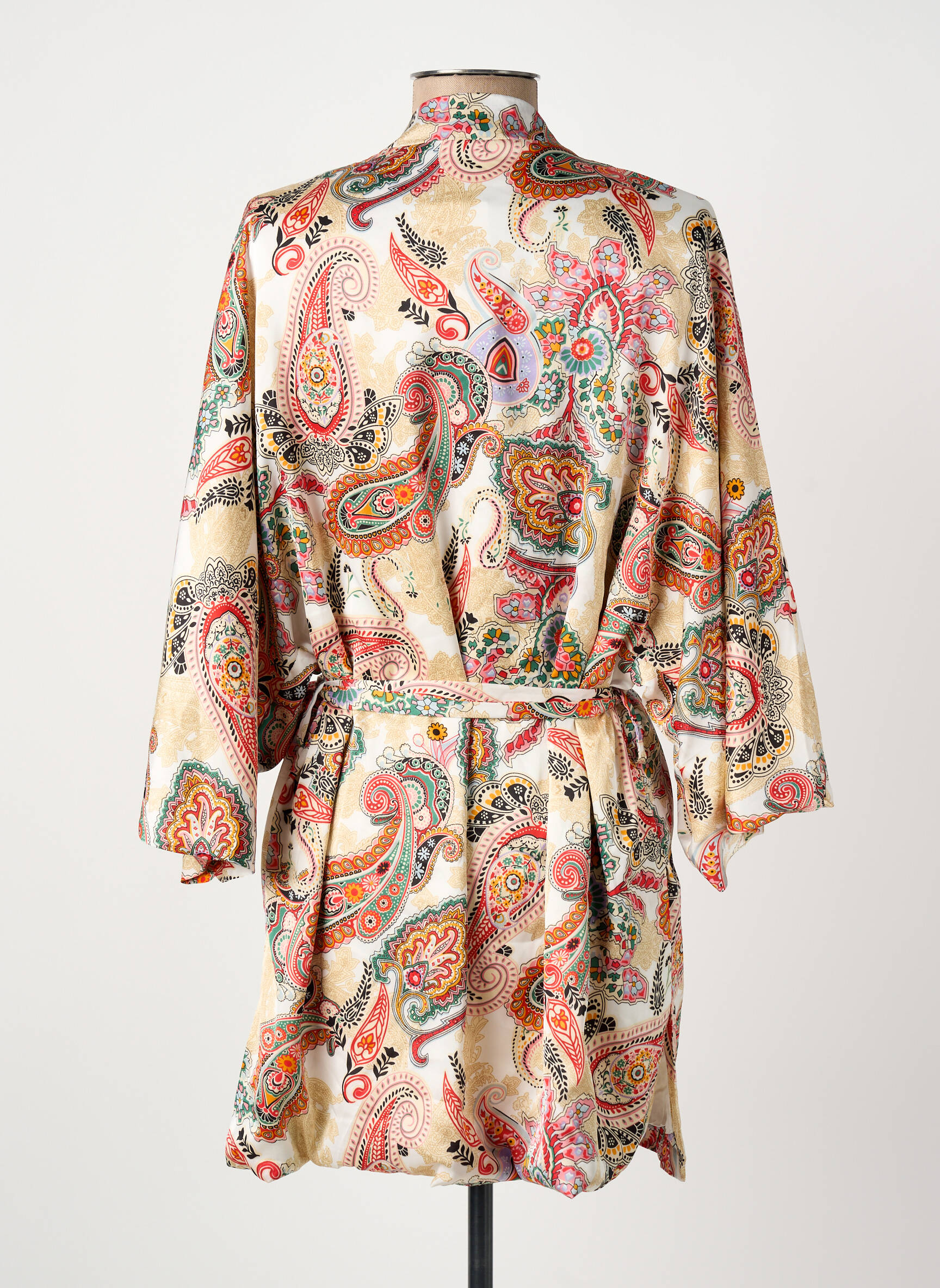 Kimono striukė užsegimas: diržas su užrišimu ties juosmeniu bežinis ROSA FASHION moteris
