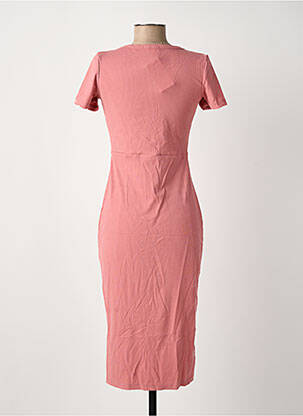 Pusilgių suknelė trumpas rankovės trumpas rankovės rožinė ROSA FASHION moteris