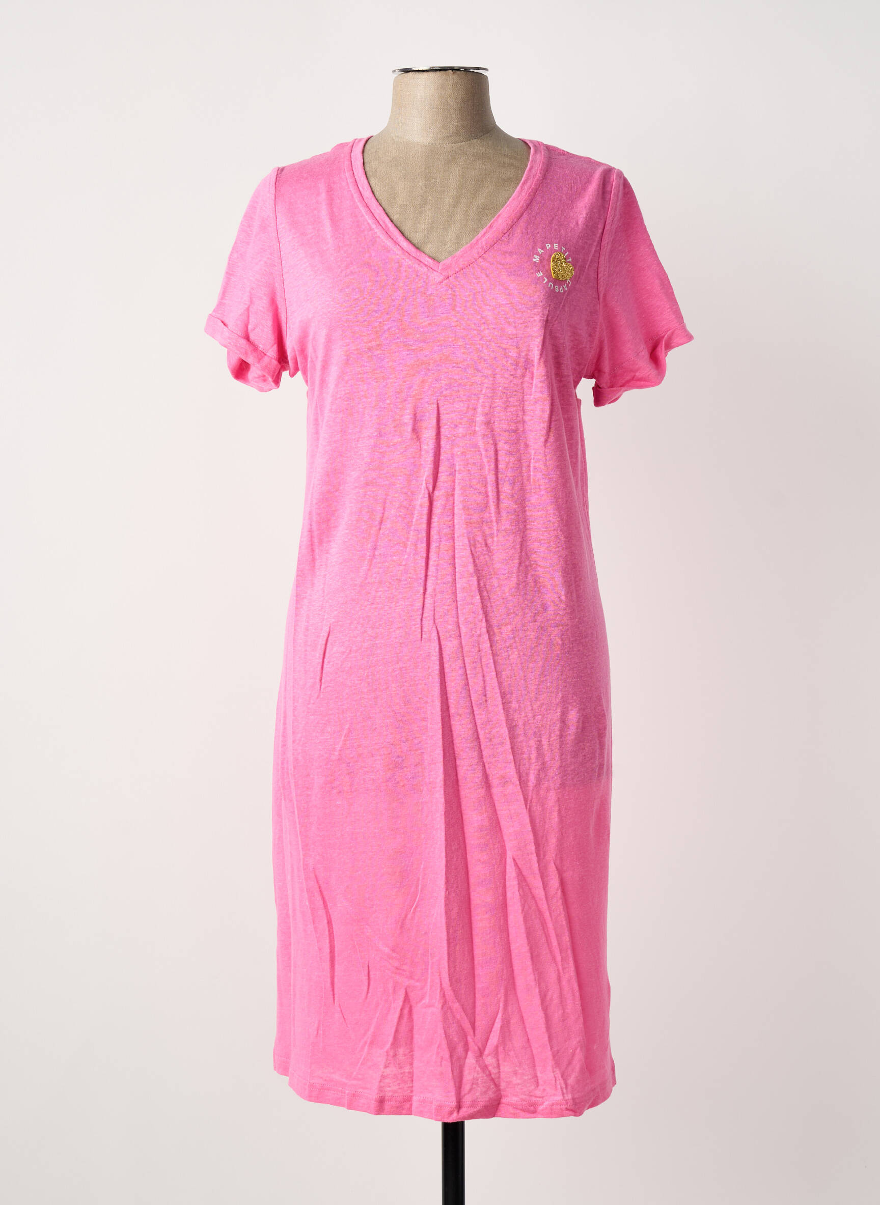 Pusilgių suknelė trumpas rankovės trumpas rankovės rožinė MPC (MA PETITE CAPSULE) moteris