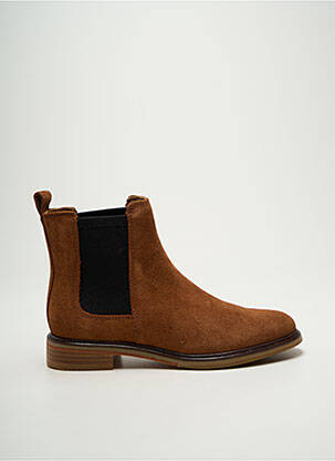 Batai/botai nubuko audinys plokščias kulnas iki 3 cm rudas CLARKS moteris