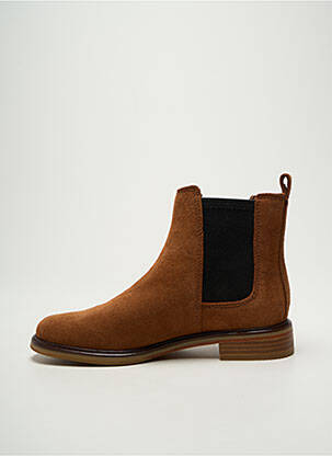 Batai/botai nubuko audinys plokščias kulnas iki 3 cm rudas CLARKS moteris