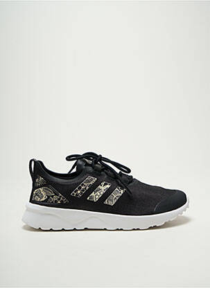 Bėgimo bateliai apvalus mygtukas plokščias kulnas iki 3 cm juodas ADIDAS moteris