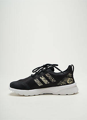 Bėgimo bateliai apvalus mygtukas plokščias kulnas iki 3 cm juodas ADIDAS moteris