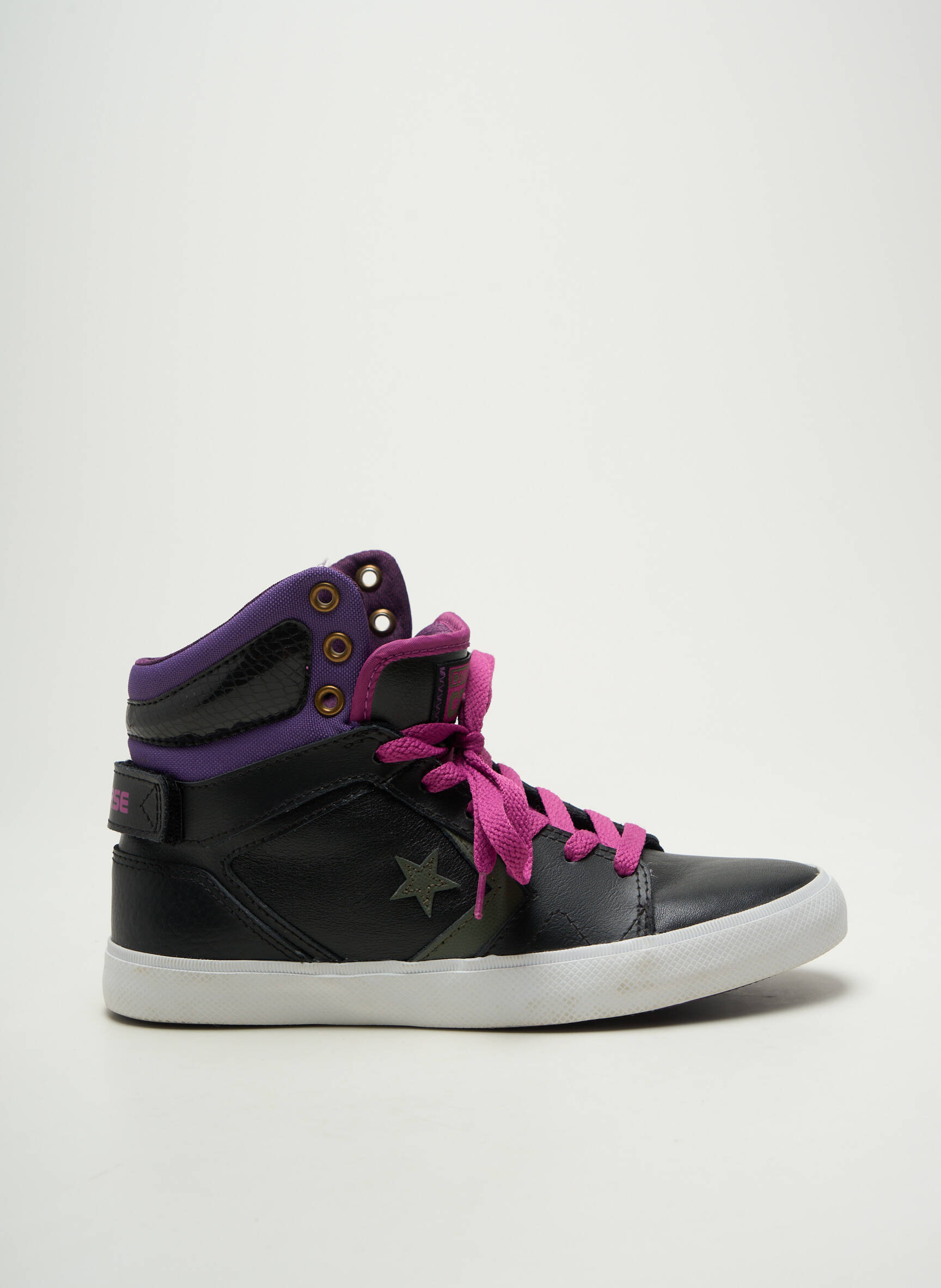 Bėgimo bateliai lygus audinys plokščias kulnas iki 3 cm juodas CONVERSE moteris