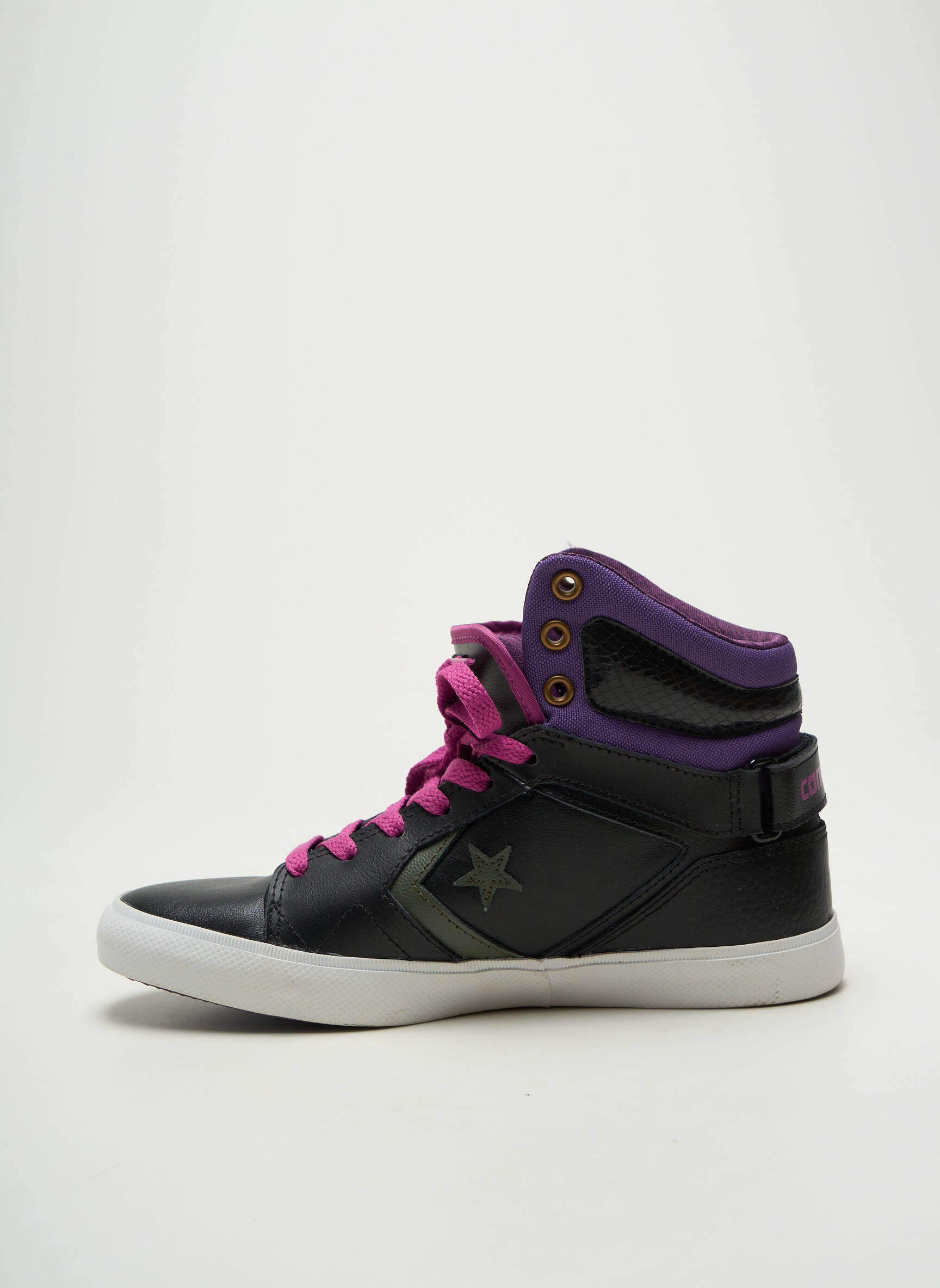 Bėgimo bateliai lygus audinys plokščias kulnas iki 3 cm juodas CONVERSE moteris
