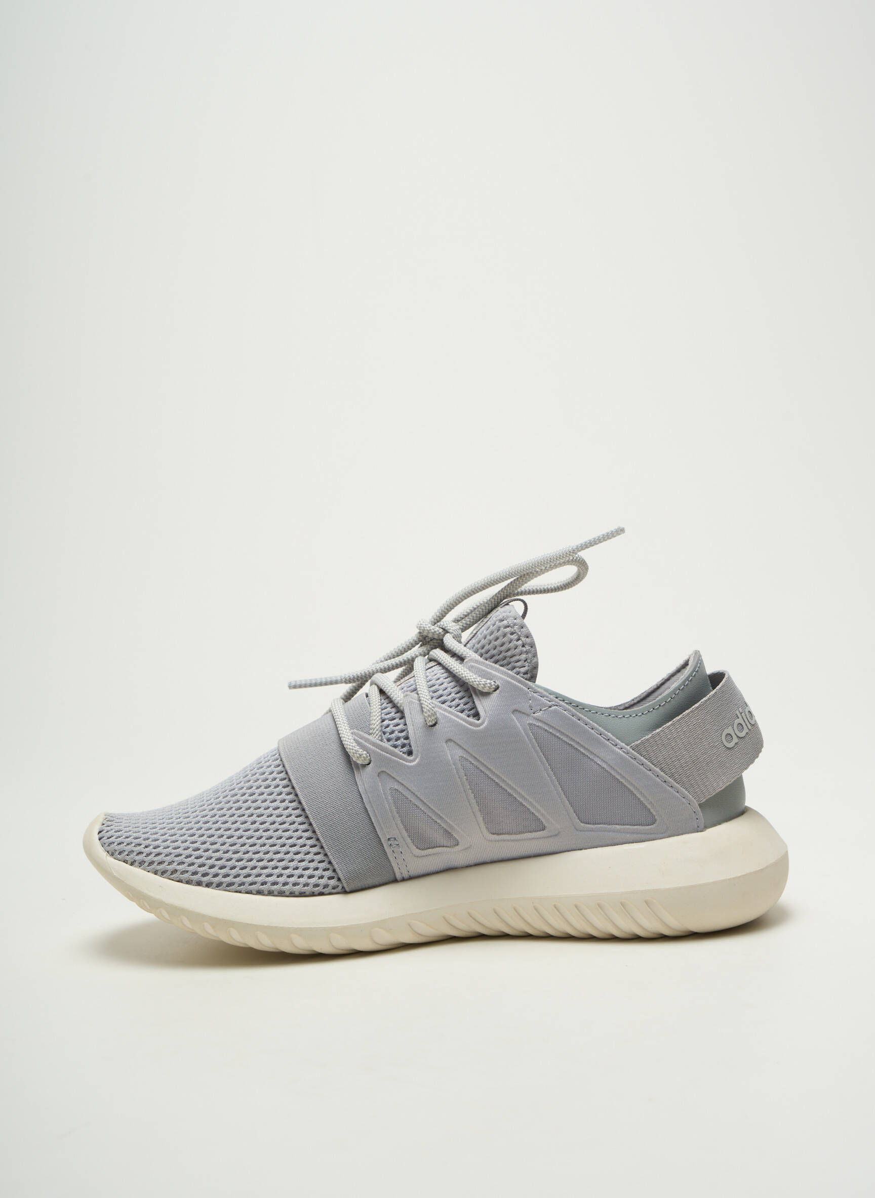Bėgimo bateliai apvalus mygtukas plokščias kulnas iki 3 cm pilka ADIDAS moteris