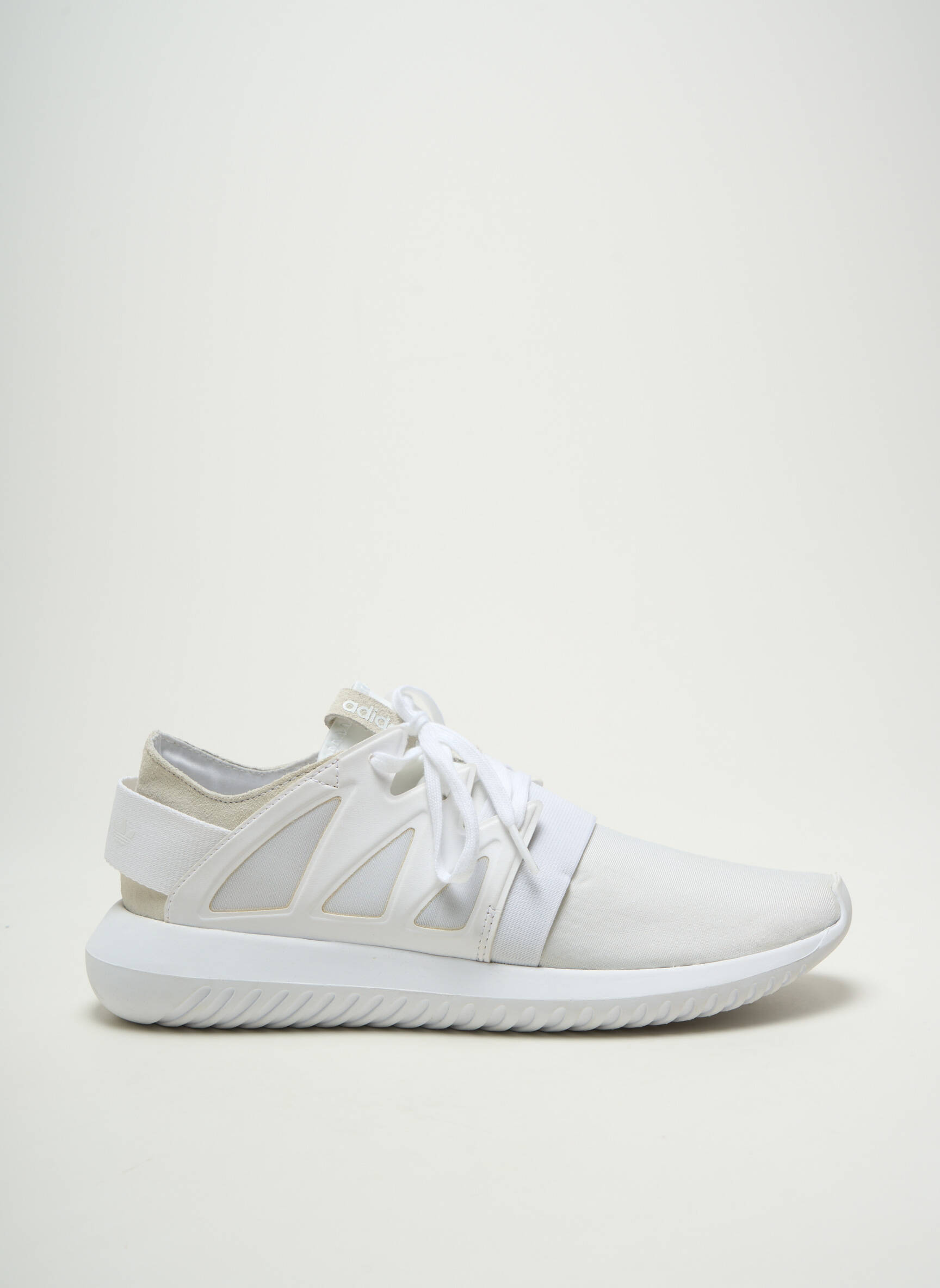 Bėgimo bateliai apvalus mygtukas kulnas nuo 4 iki 6 cm baltas ADIDAS moteris