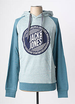 Kapišonas siuvinėjimas ilgos rankovės žalias JACK & JONES vyras