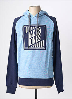 Kapišonas siuvinėjimas ilgos rankovės šviesiai mėlyna JACK & JONES vyras