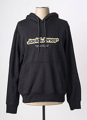 Kapišonas kišenės ilgos rankovės juodas JACK & JONES vyras