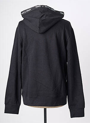 Kapišonas siuvinėjimas ilgos rankovės juodas JACK & JONES vyras