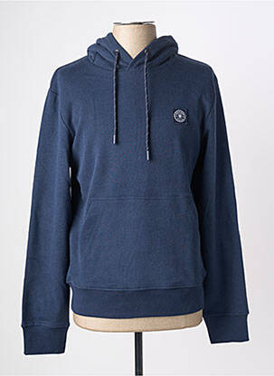 Kapišonas siuvinėjimas ilgos rankovės mėlyna JACK & JONES vyras