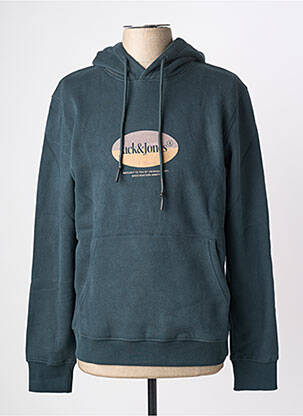 Kapišonas kišenės ilgos rankovės žalias JACK & JONES vyras