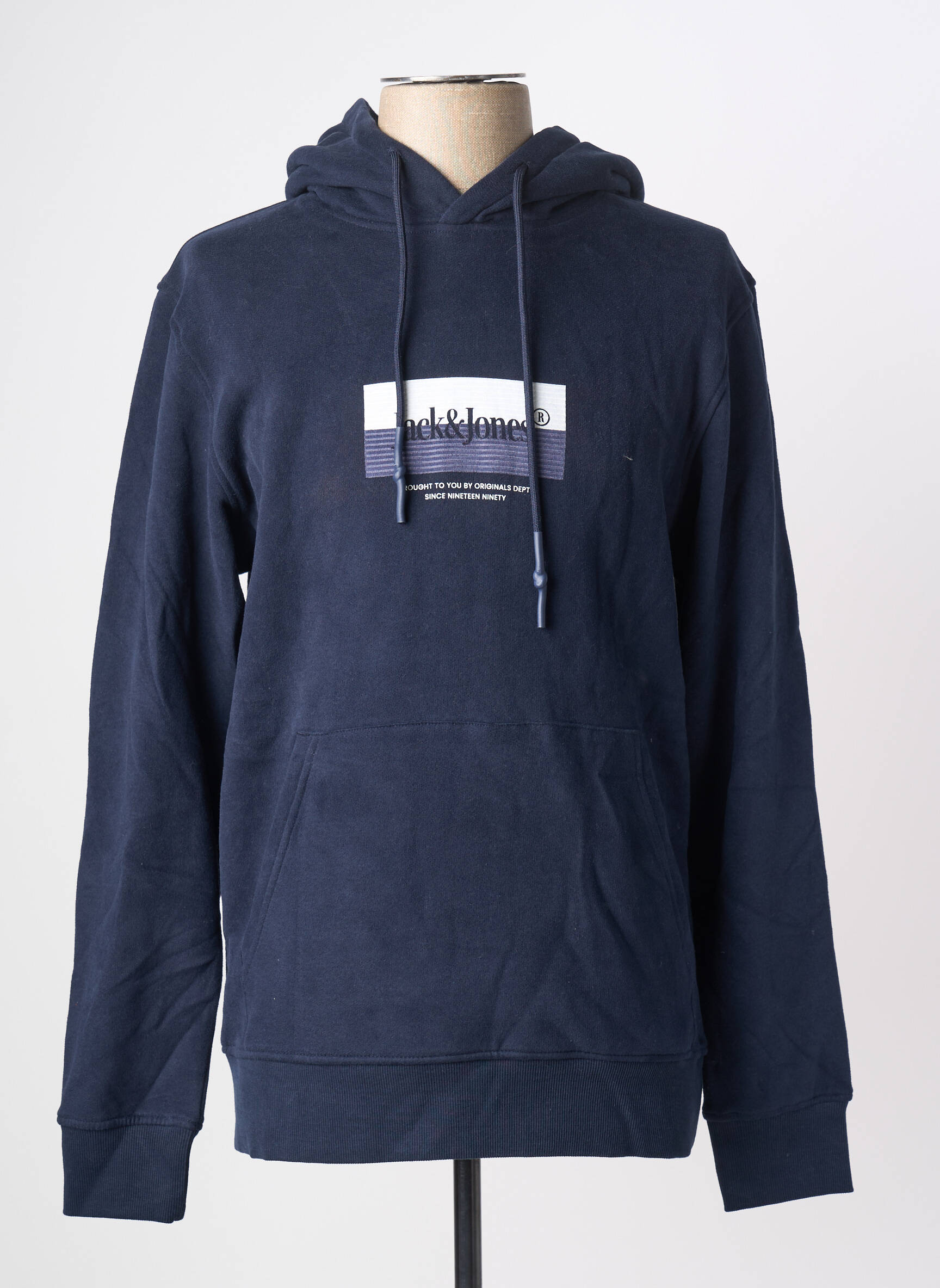 Kapišonas kišenės ilgos rankovės mėlyna JACK & JONES vyras