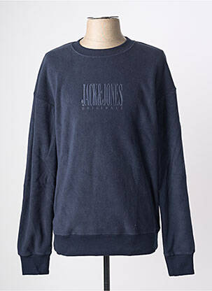 Megztinis apvalus kaklas ilgos rankovės mėlyna JACK & JONES vyras