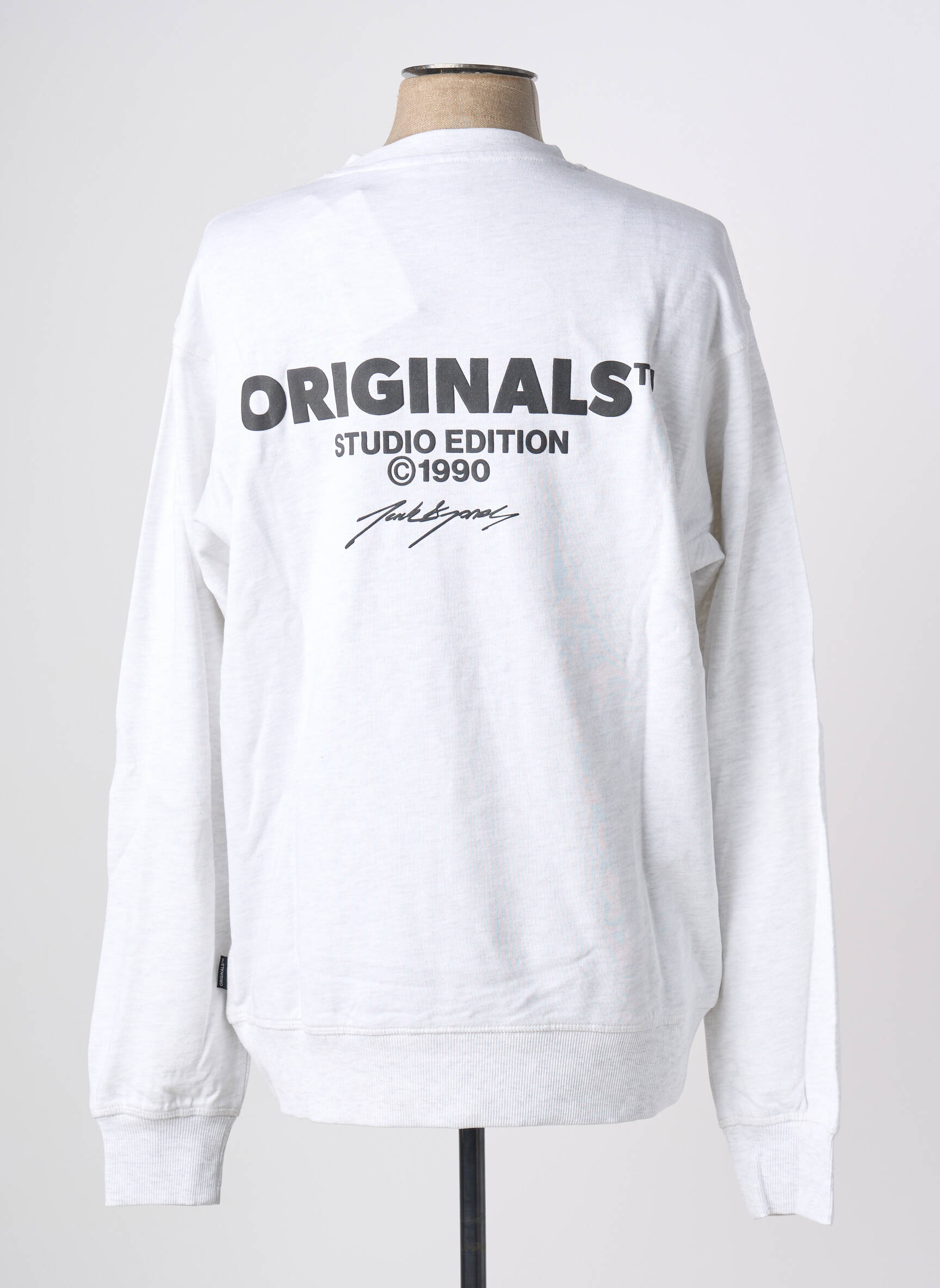 Mikroskopas ilgos rankovės ilgos rankovės pilka JACK & JONES vyras