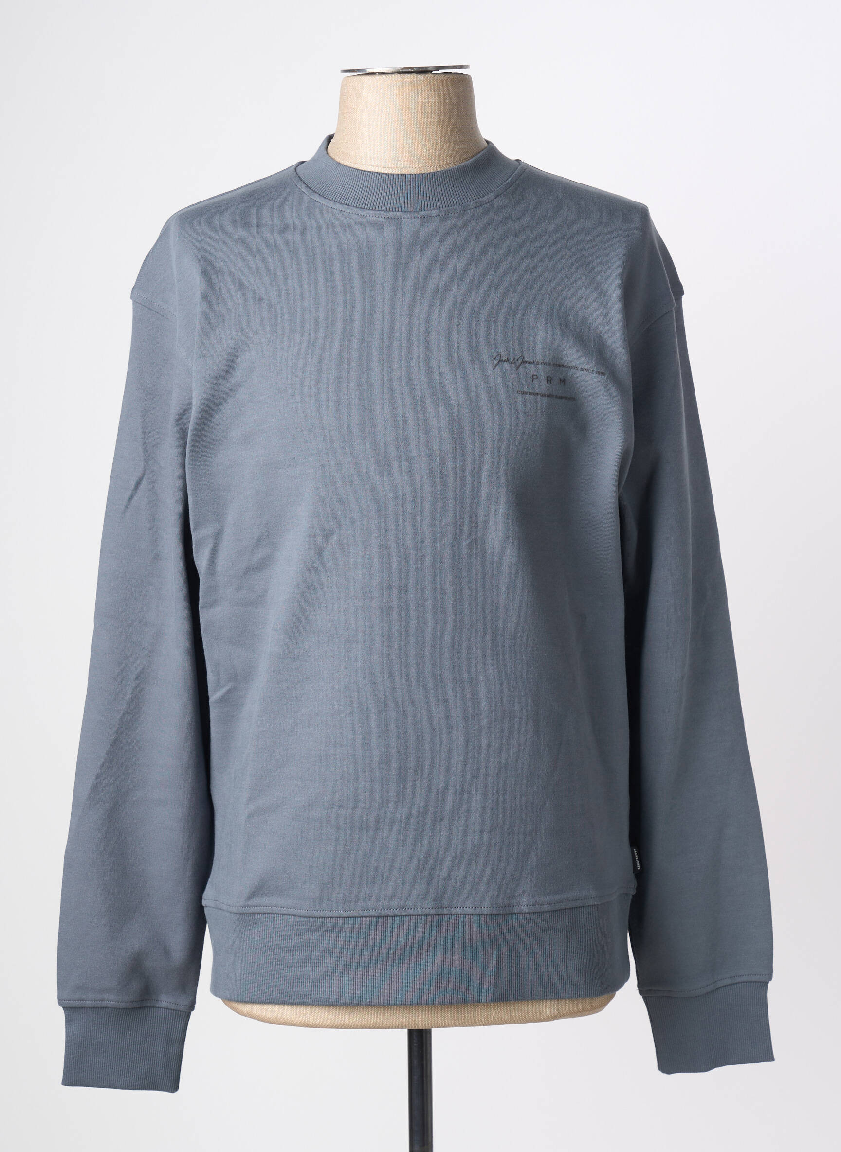 Mikroskopas ilgos rankovės ilgos rankovės pilka JACK & JONES vyras