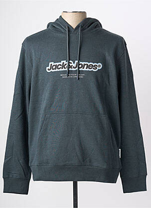 Kapišonas kišenės ilgos rankovės žalias JACK & JONES vyras