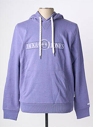 Kapišonas kišenės ilgos rankovės violetinis JACK & JONES vyras