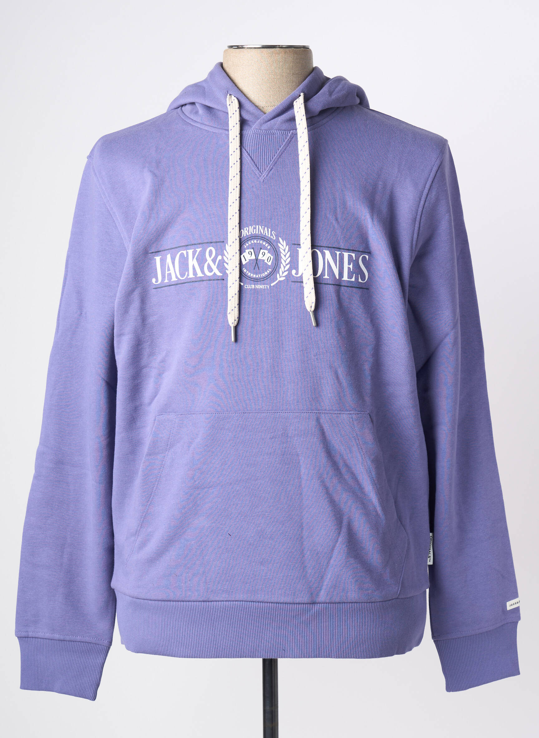 Kapišonas kišenės ilgos rankovės violetinis JACK & JONES vyras