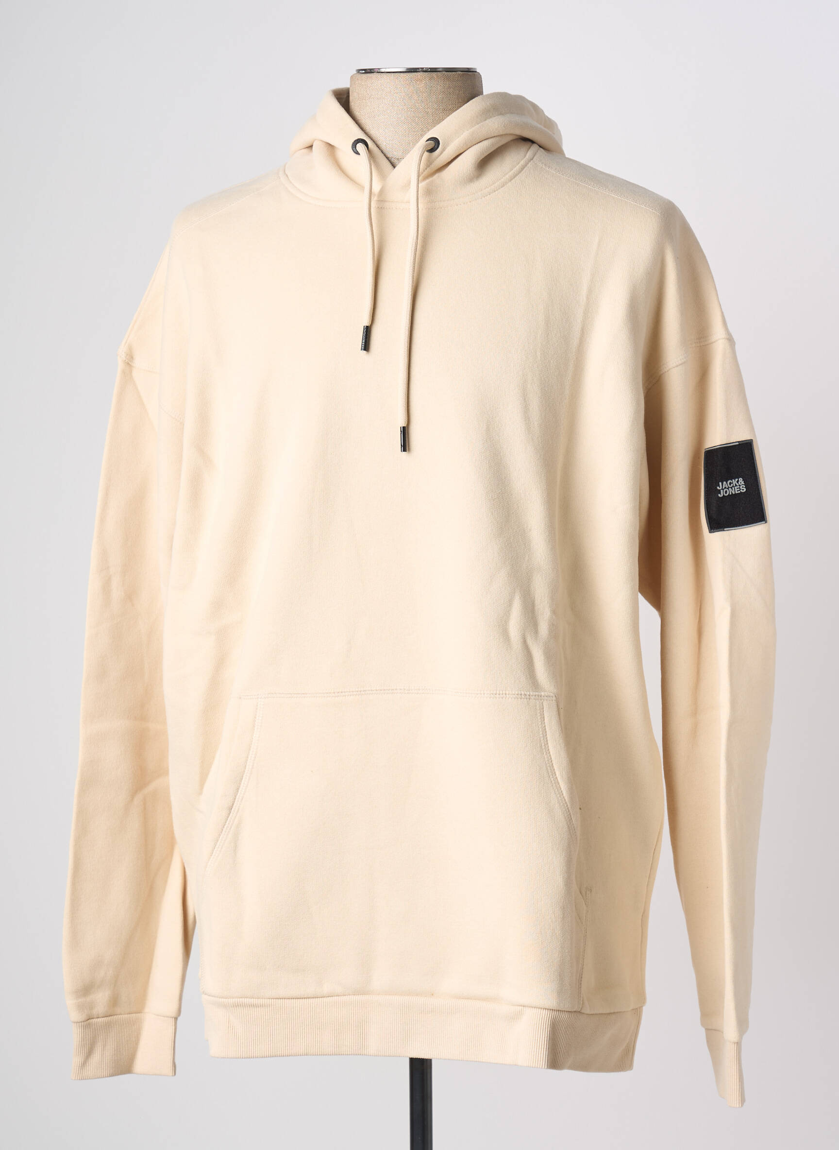 Kapišonas kišenės ilgos rankovės šviesiai smėlinė JACK & JONES vyras