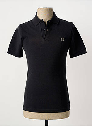 Polo centrinė iškirptė trumpas rankovės juodas FRED PERRY vyras