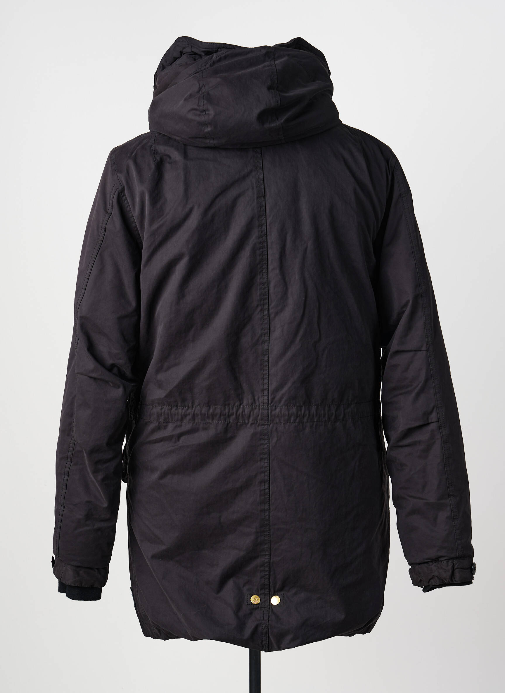 Parka bordo apdailos rankogaliai su gobtuvu juodas SCOTCH & SODA vyras