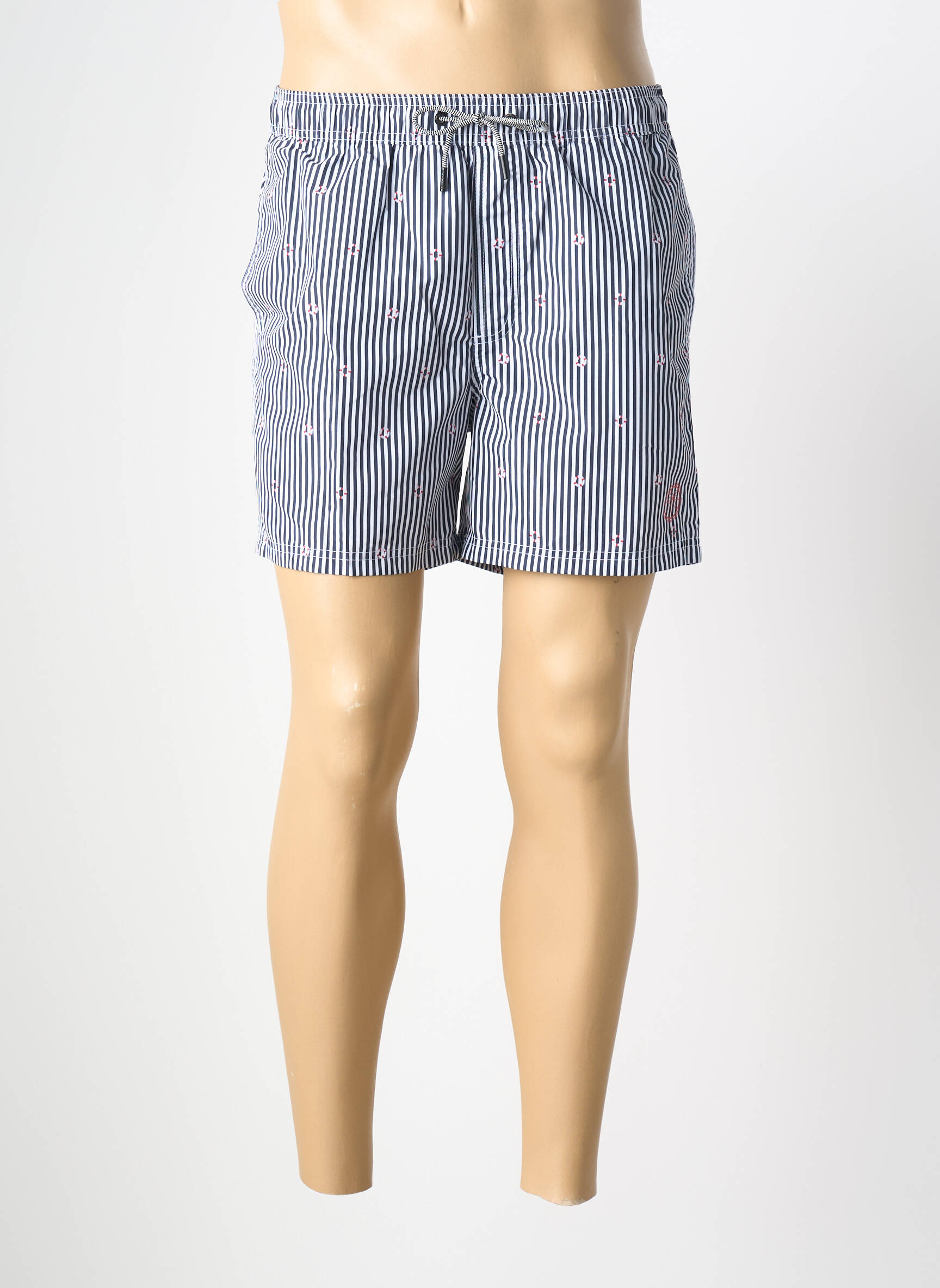 Maudymosi šortas juostelės raštas baltas JACK & JONES vyras