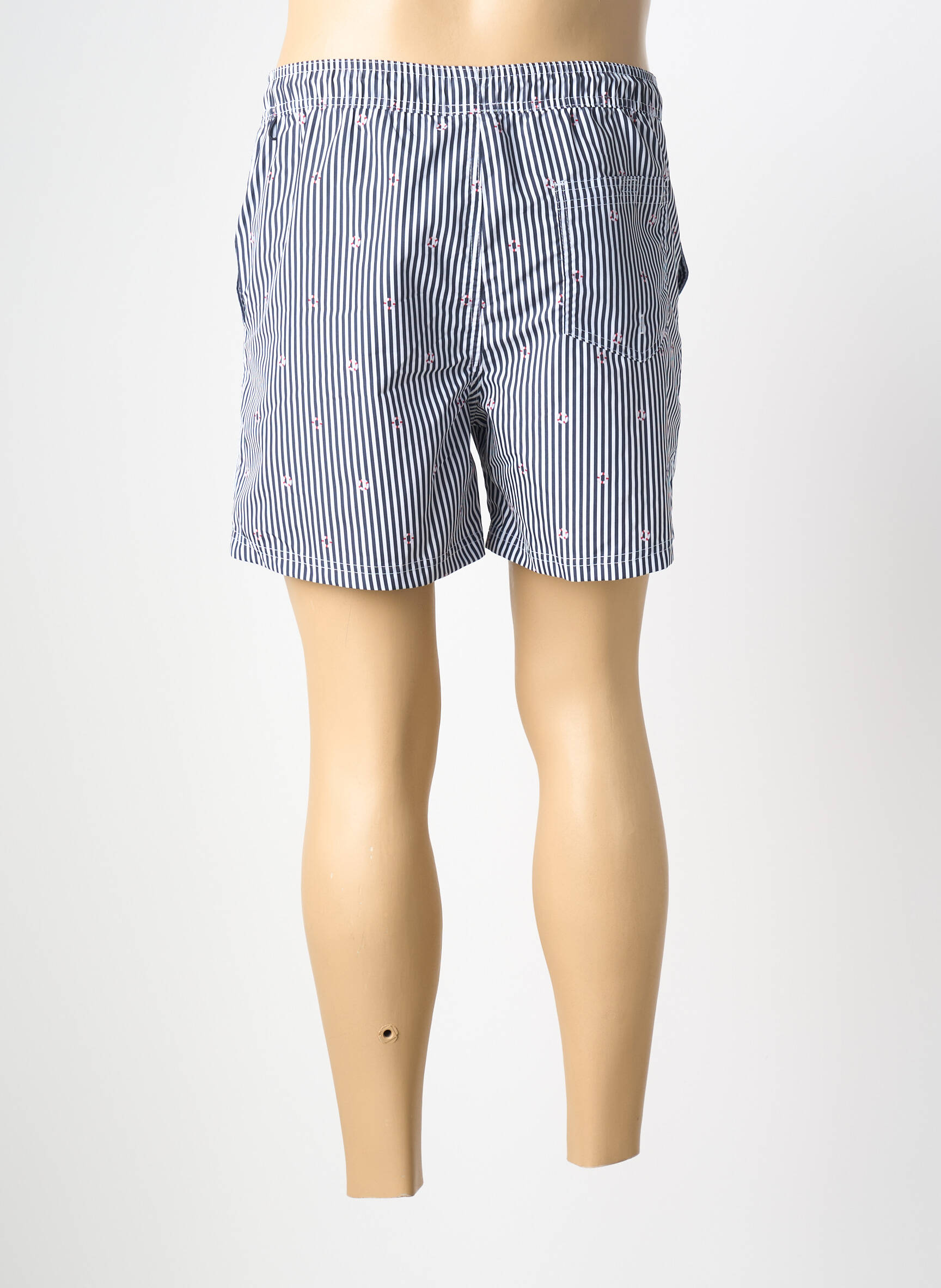 Maudymosi šortas juostelės raštas baltas JACK & JONES vyras