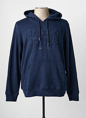 Kapišonas kišenės ilgos rankovės mėlyna JACK & JONES vyras