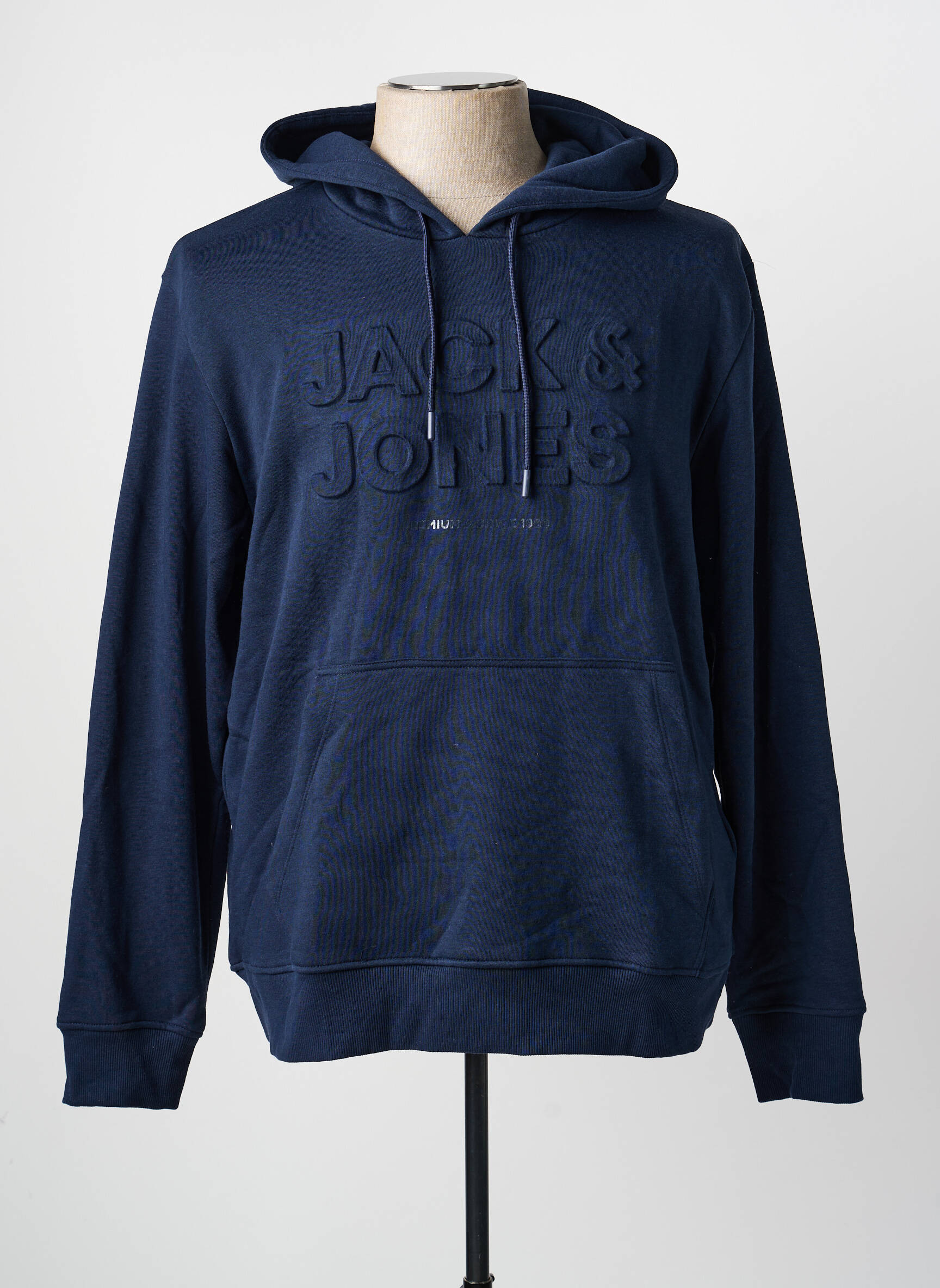 Kapišonas kišenės ilgos rankovės mėlyna JACK & JONES vyras