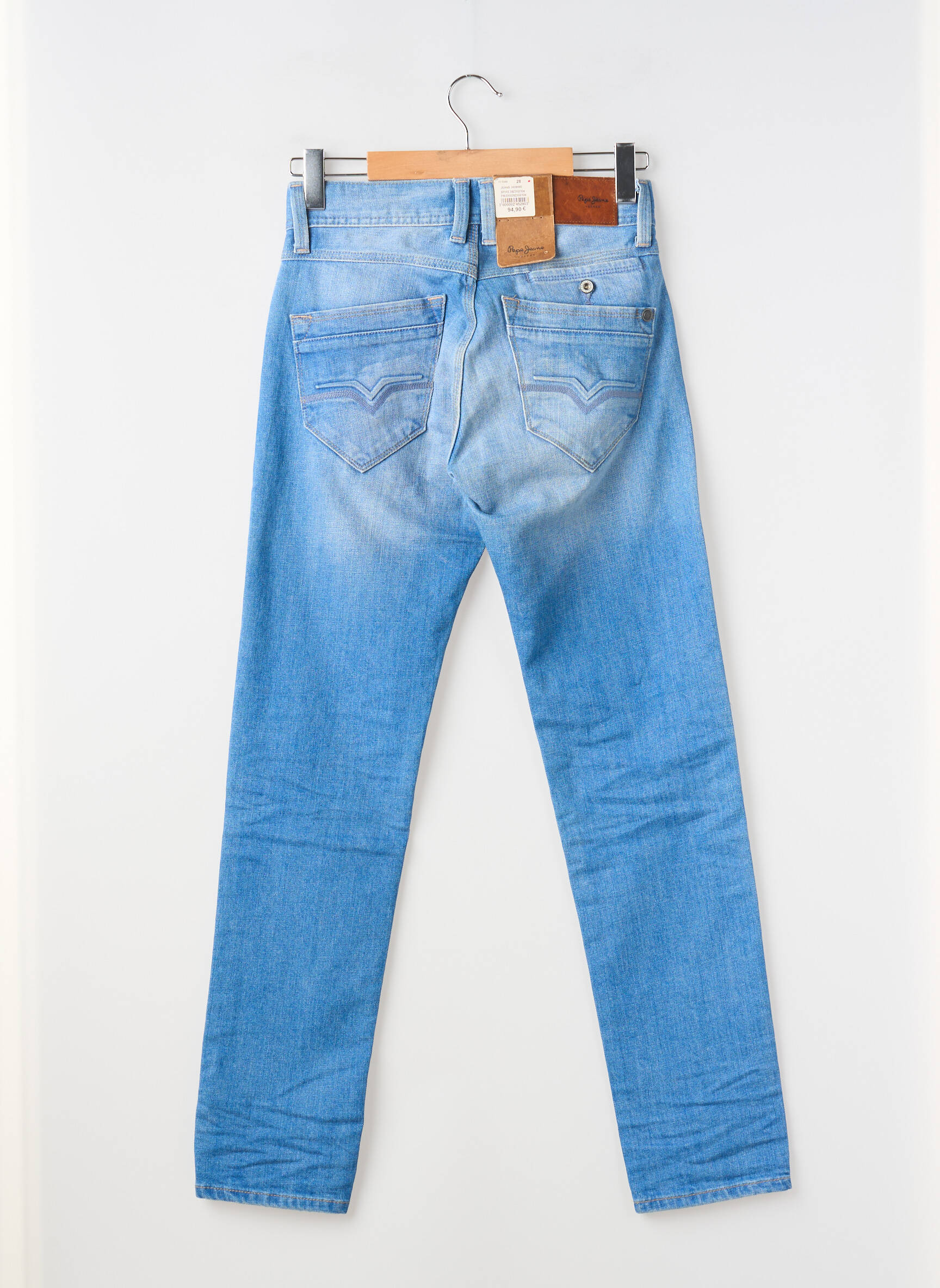 Lieknos džinsai priekinė mygtukų uždarymo sistema normala dydis mėlyna PEPE JEANS vyras