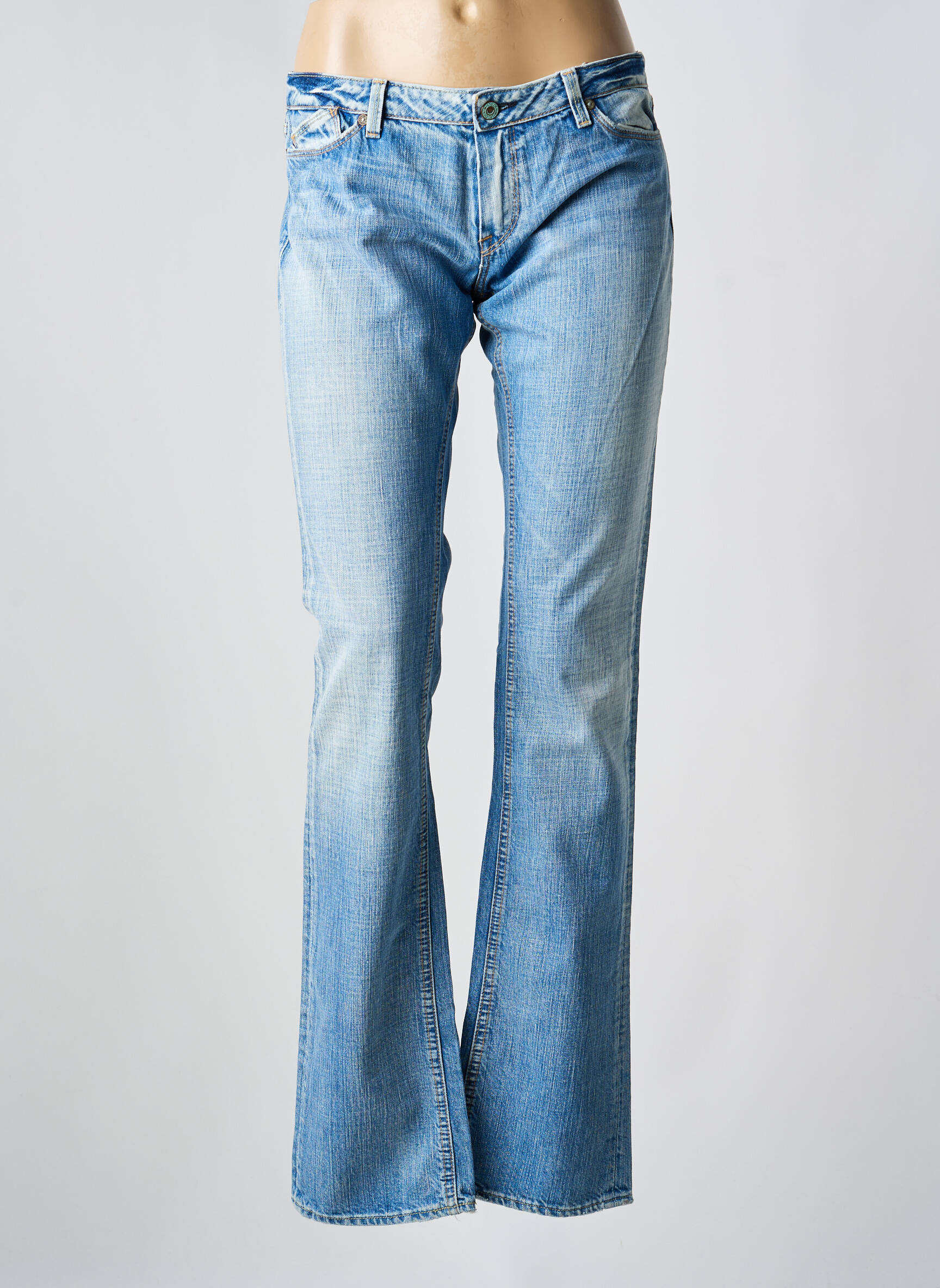 Bootcut džinsai tamprumas maža dydžio mėlyna LE TEMPS DES CERISES moteris