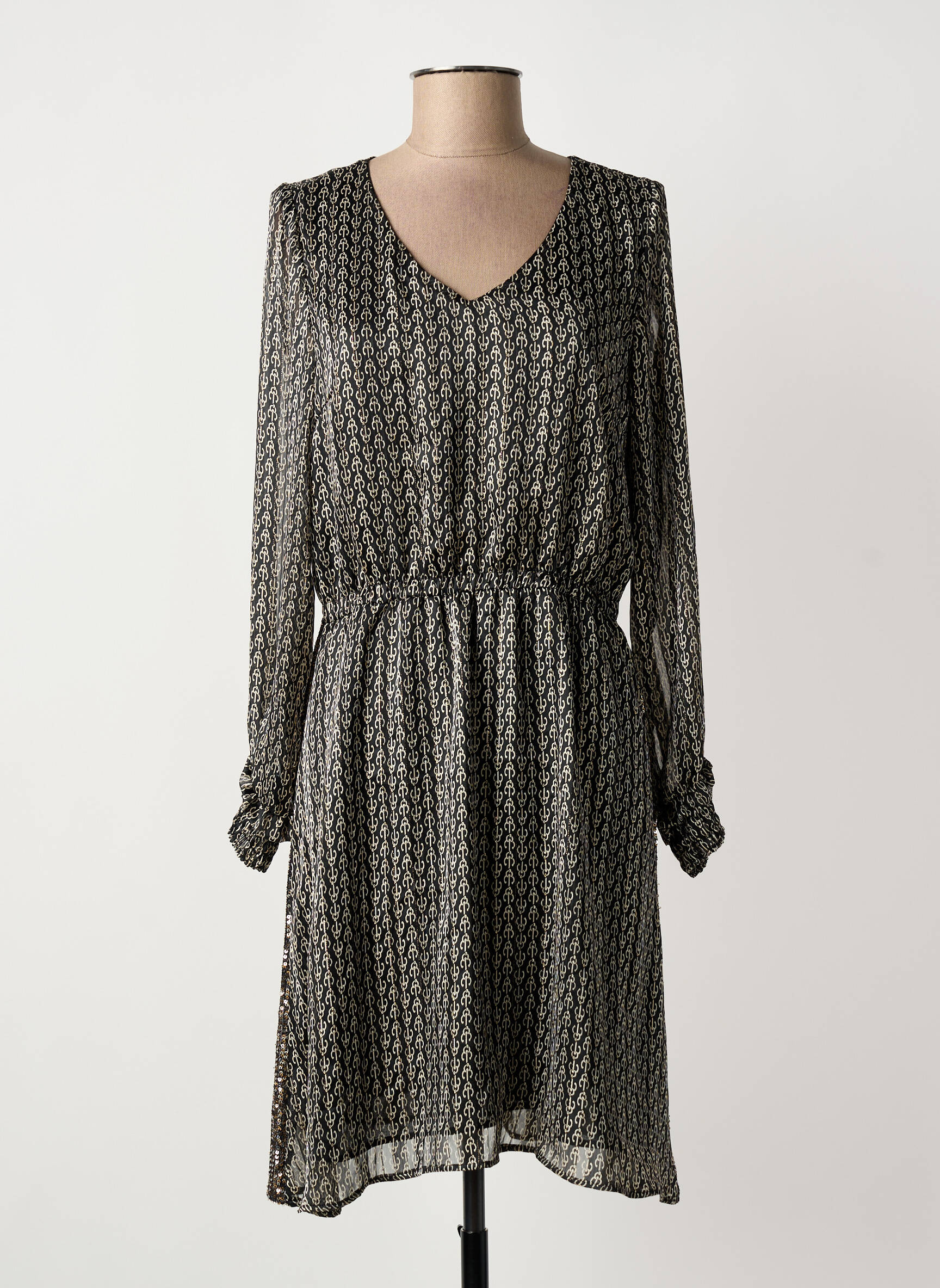 Pusilgių suknelė juodas LA FEE MARABOUTEE moteris