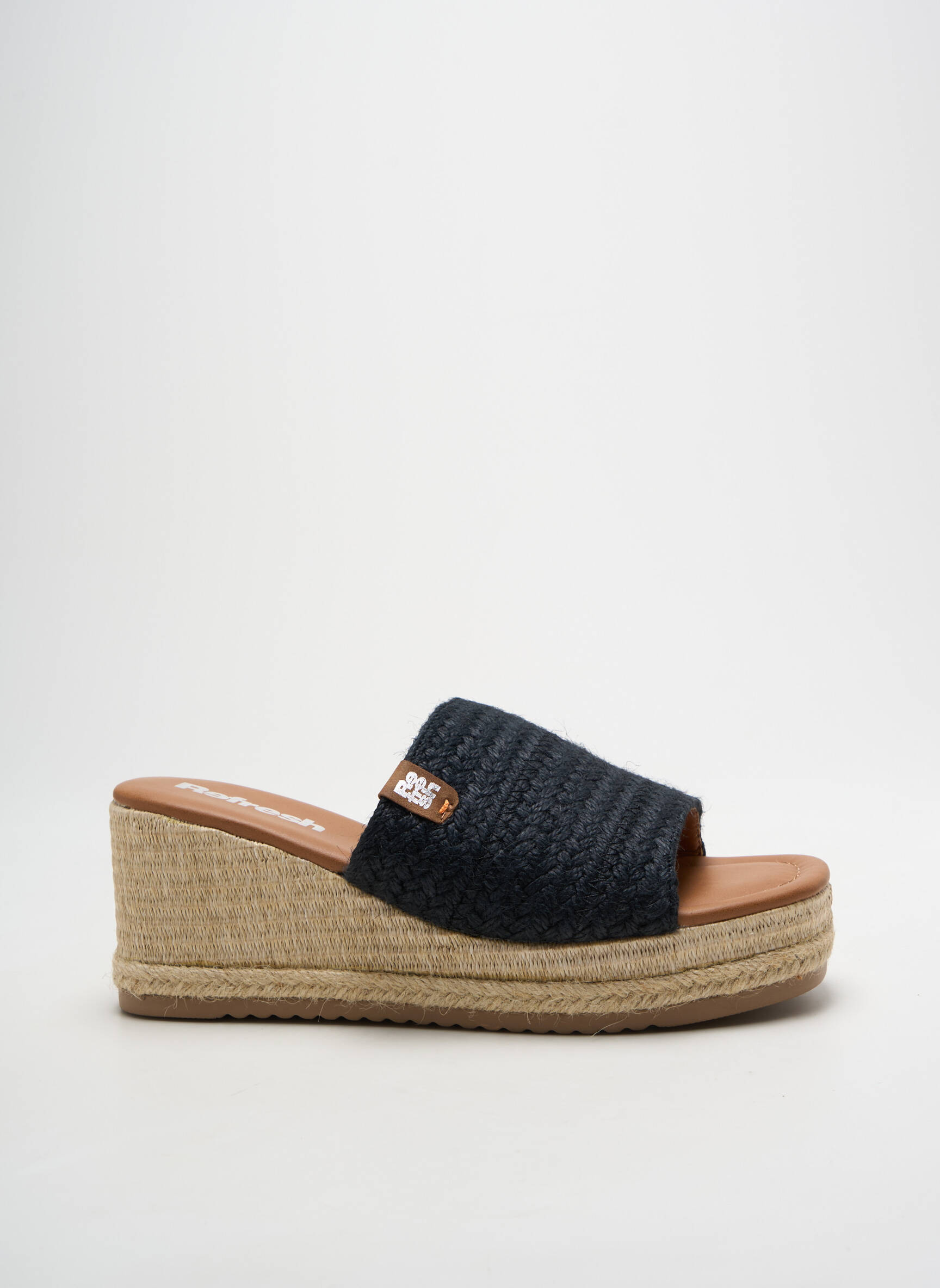 Sandalai/nu pėdos kulnas nuo 7 iki 9 cm juodas REFRESH moteris