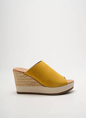Mule/sabotai kulnas nuo 7 iki 9 cm geltona MILLENNIALS moteris