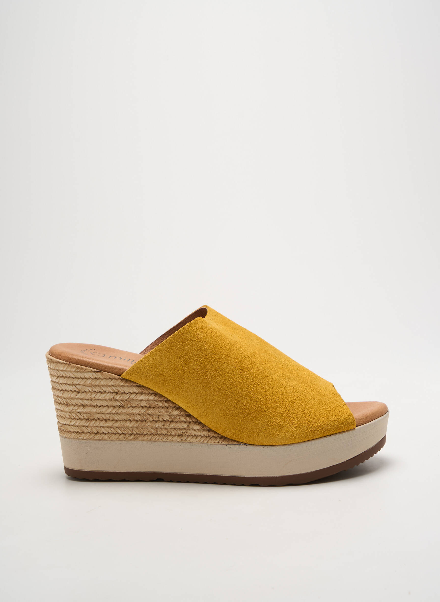 Mule/sabotai kulnas nuo 7 iki 9 cm geltona MILLENNIALS moteris