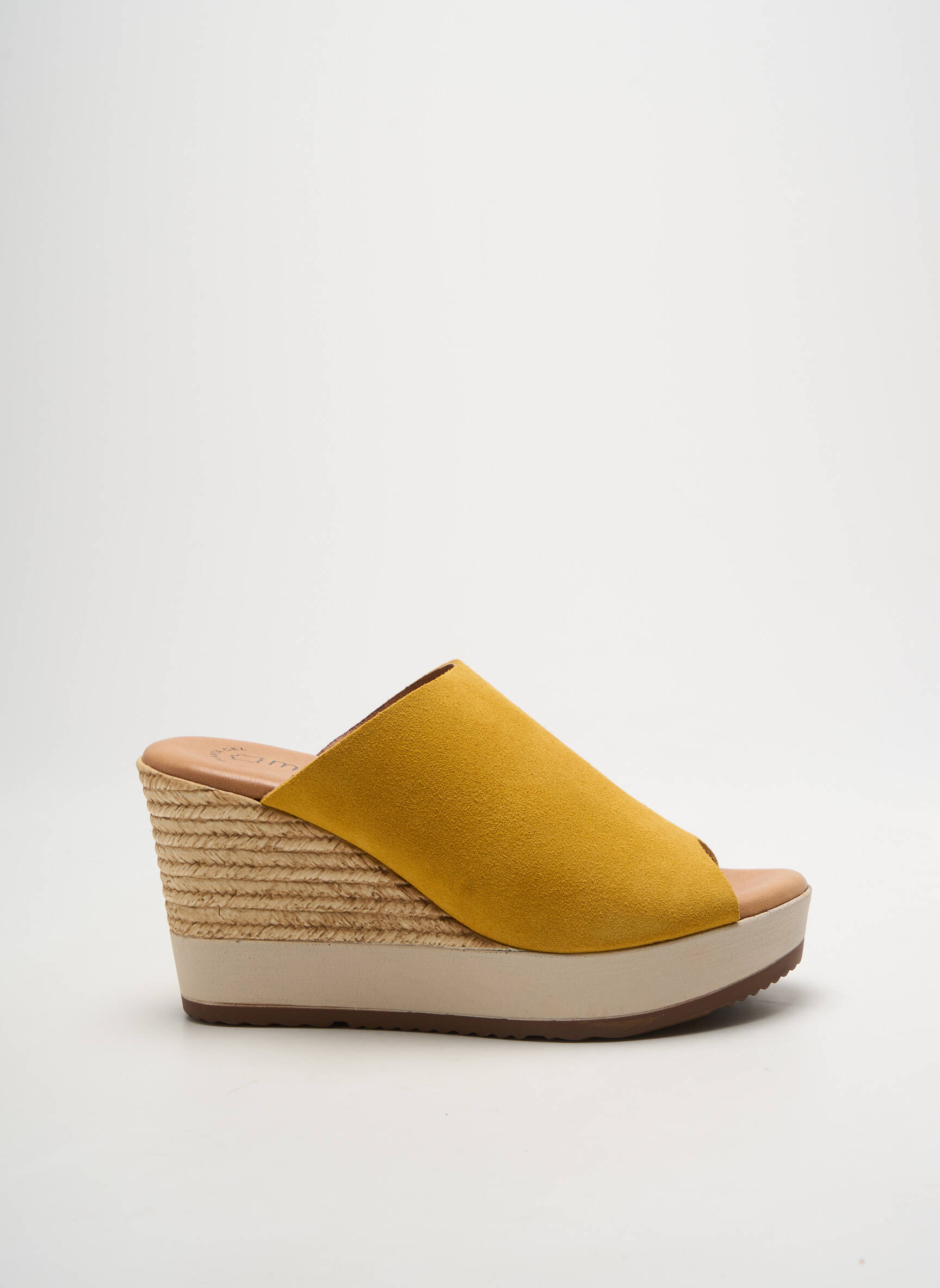 Mule/sabotai kulnas nuo 7 iki 9 cm geltona MILLENNIALS moteris