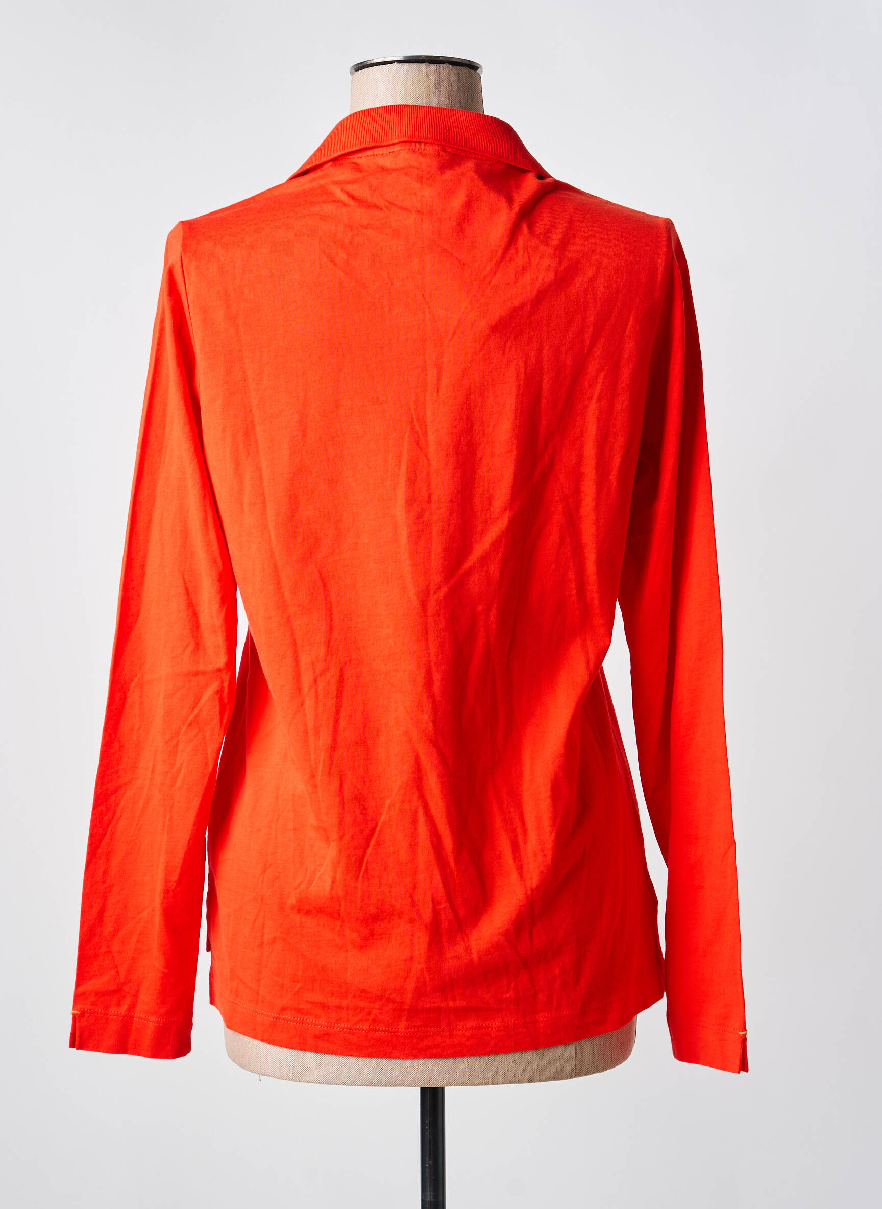 Polo ilgos rankovės ilgos rankovės oranžinė SAINT JAMES moteris