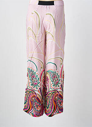 Tiesi kelnė pincetų dydis aukšta talija rožinė PAUL BRIAL moteris