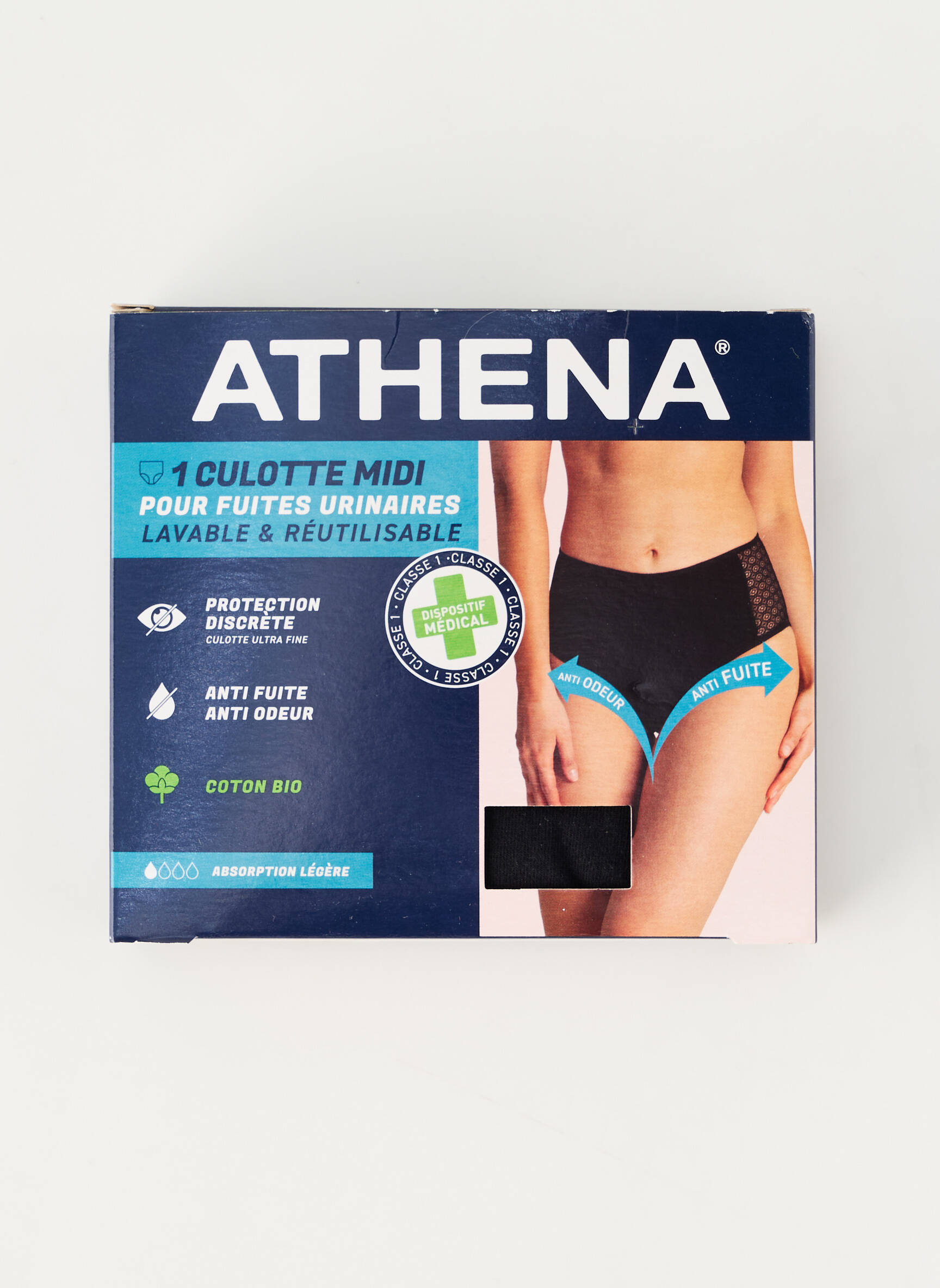 Menstruacinė kelnaitė tamprumas juodas ATHENA moteris