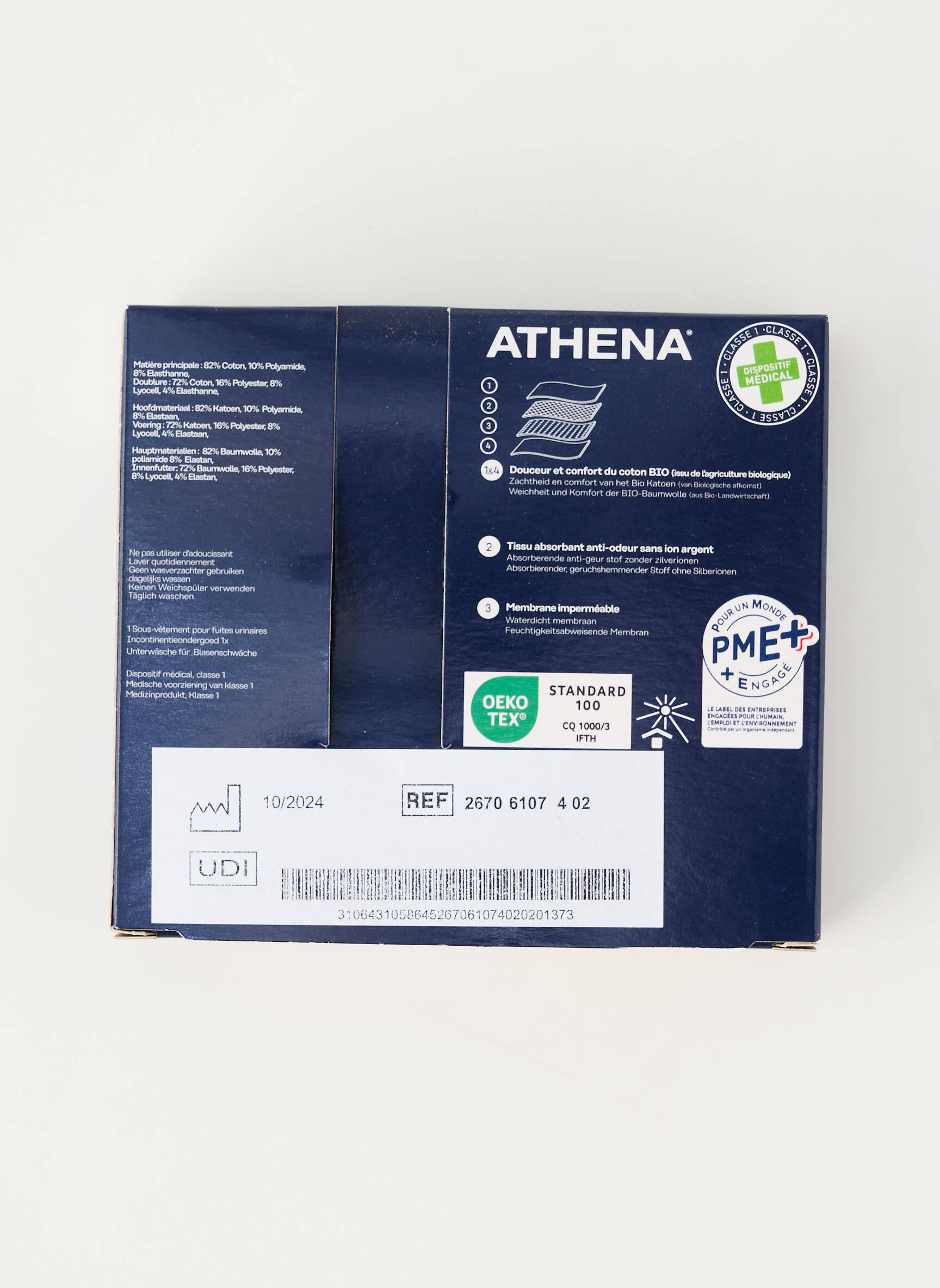 Menstruacinė kelnaitė tamprumas juodas ATHENA moteris
