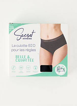 Menstruacinė kelnaitė tamprumas juodas SECRET BY ATHENA moteris