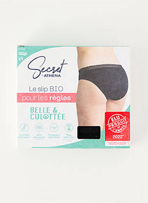 Menstruacinė kelnaitė tamprumas juodas SECRET BY ATHENA moteris