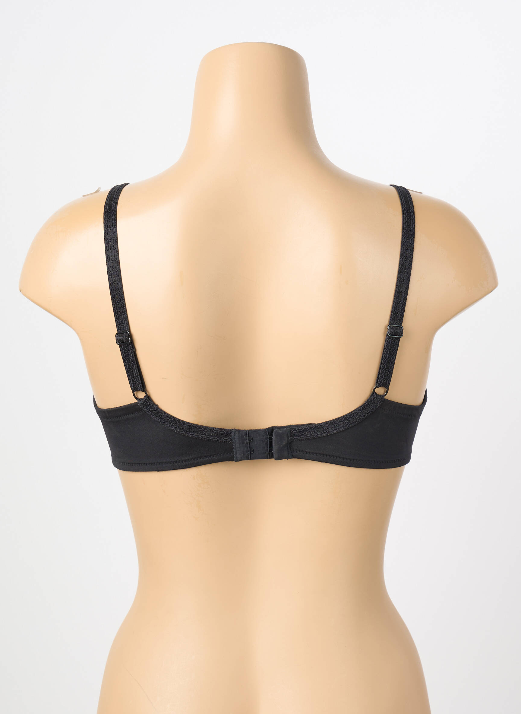 Liemenėlė satino efektas push-up liemenėlė su aukštu palaikymu juodas PLAYTEX moteris